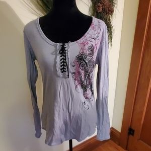 Affliction sinful long sleeve medium